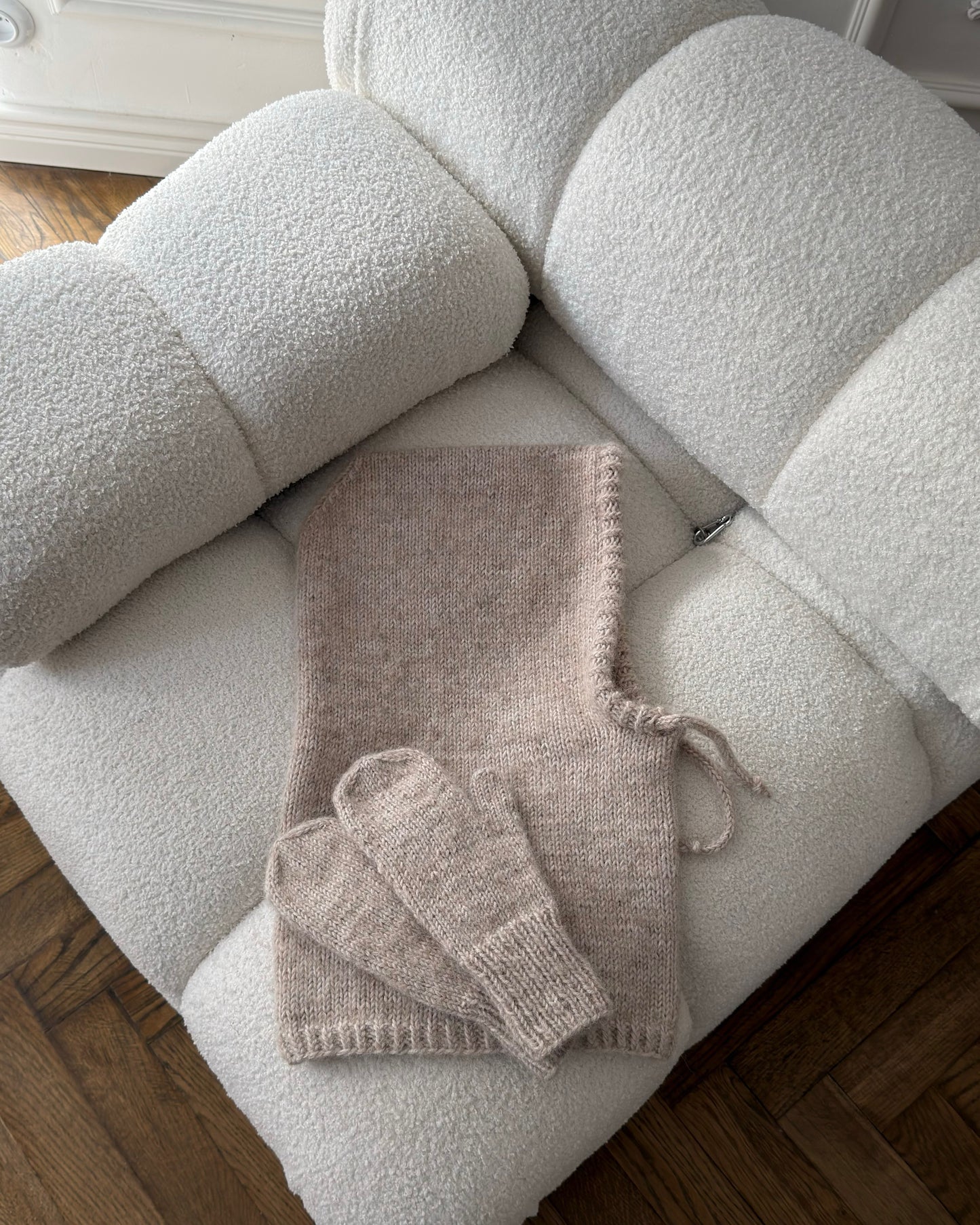 Komplet kapturek + rękawiczki Glaze