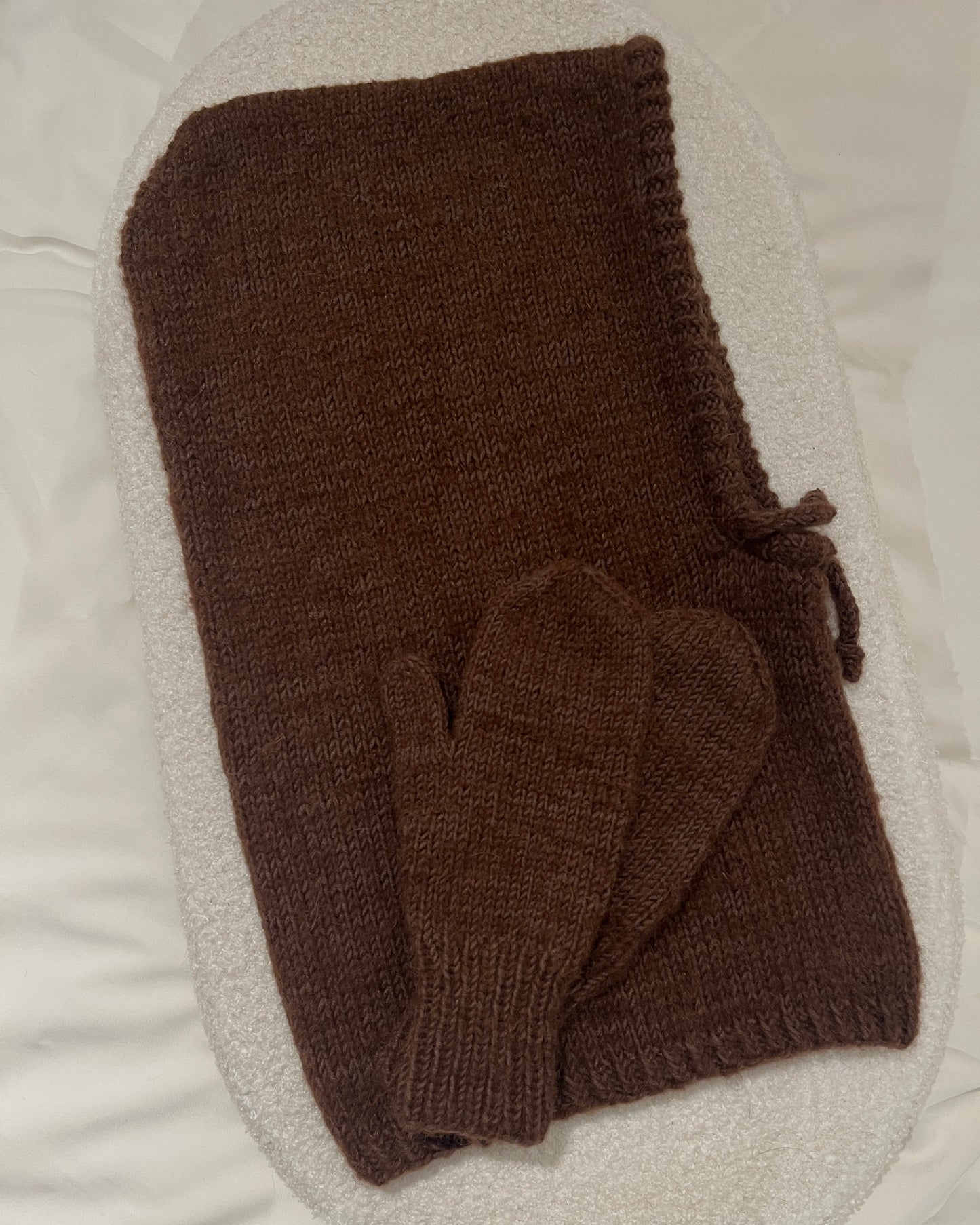 Komplet kapturek + rękawiczki Glaze