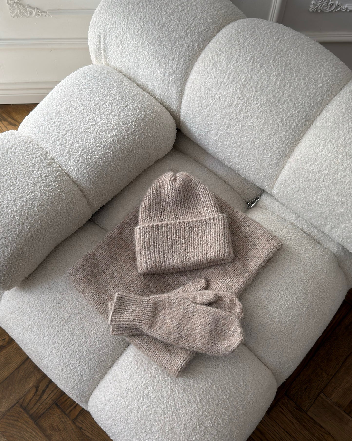 Komplet czapka + szalik + rękawiczki Glaze